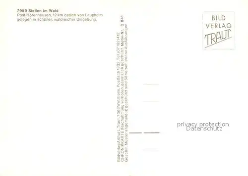 AK / Ansichtskarte Siessen_Schwendi Kirche Altar Muttergottes Gnadenbild Siessen Schwendi