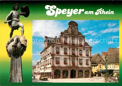 AK / Ansichtskarte Speyer_Rhein Rathaus Speyer Rhein