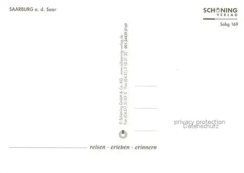 AK / Ansichtskarte Saarburg_Saar Panorama Kirche Burgruine Saarburg Saar