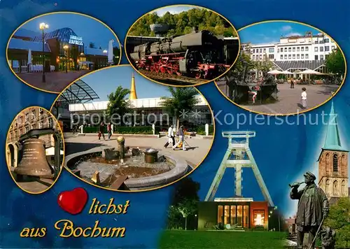 AK / Ansichtskarte Bochum Bergwerkmuseum Denkmal Kirche Musical Bochum