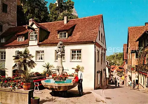 AK / Ansichtskarte Meersburg_Bodensee Baerenbrunnen Steigstrasse Meersburg Bodensee