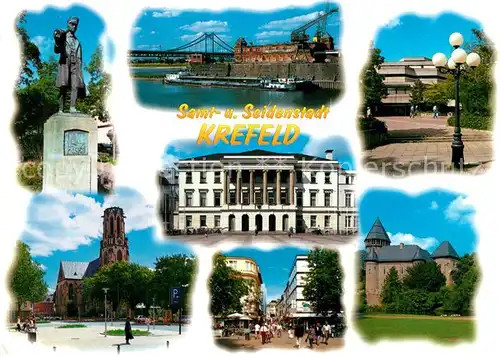 AK / Ansichtskarte Krefeld Denkmal Kirche Burg Krefeld