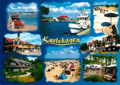 AK / Ansichtskarte Karlshagen Strandkorb Strand Campingplatz Karlshagen