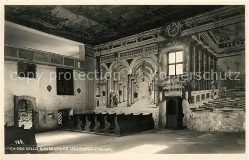 AK / Ansichtskarte Chiusa_d_Isarco Chiesa della Santa Croce Monasterio de Sabiona Chiusa_d_Isarco