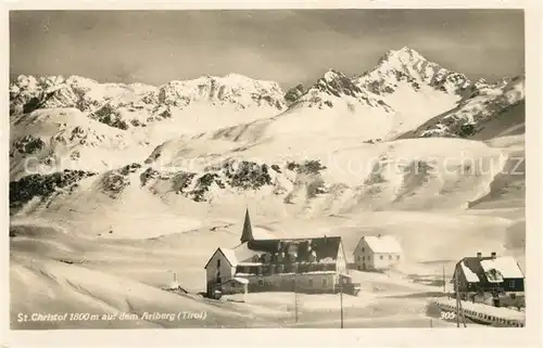 AK / Ansichtskarte St_Christoph_Arlberg Berghotel Wintersportplatz Alpen St_Christoph_Arlberg
