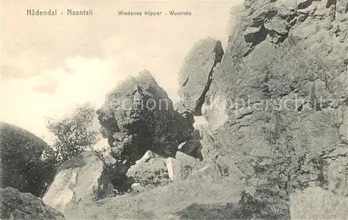 AK / Ansichtskarte Naantali Wredenes klippar Wuoristo Klippen Felsen Naantali