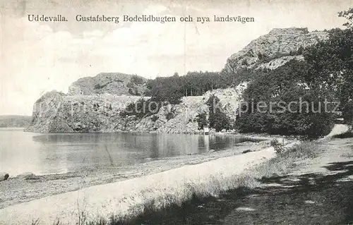 AK / Ansichtskarte Uddevalla Gustafsberg Bodelidbugten och nya landsvaegen Uddevalla