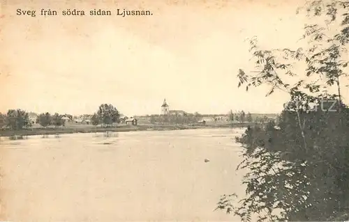 AK / Ansichtskarte Bollnaes Sveg fran soedra sidan Ljusnan Bollnaes