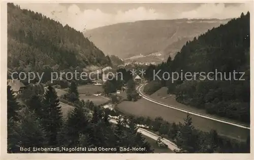 AK / Ansichtskarte Bad_Liebenzell Nagoldtal Oberes Bad Hotel Bad_Liebenzell