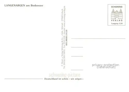 AK / Ansichtskarte Langenargen_Bodensee Burg Hafen Denkmal Stadtansicht Langenargen Bodensee