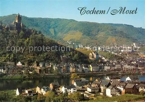 AK / Ansichtskarte Cochem_Mosel Panorama Burg Cochem Mosel