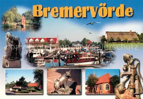 AK / Ansichtskarte Bremervoerde Hafen Denkmaeler  Bremervoerde