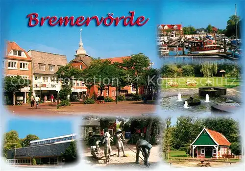 AK / Ansichtskarte Bremervoerde Stadtansichten Hafen Denkmal Bremervoerde