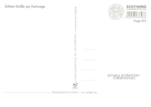 AK / Ansichtskarte Eschwege Fachwerkhaeuser Turm Schloss  Eschwege