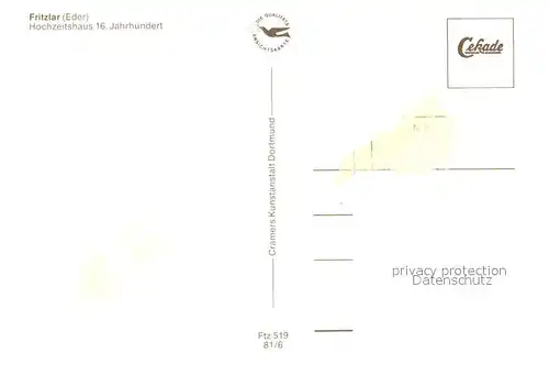 AK / Ansichtskarte Fritzlar Hochzeitshaus 16. Jahrhundert Fritzlar