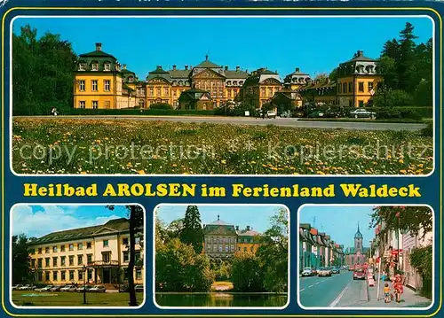 AK / Ansichtskarte Arolsen_Bad Ferienland Waldeck Stadtansichten Arolsen_Bad