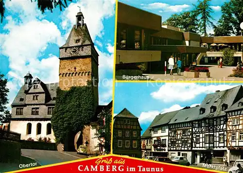 AK / Ansichtskarte Camberg_Bad Obertor Marktplatz Buergerhaus Camberg_Bad