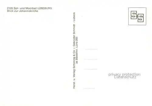 AK / Ansichtskarte Lueneburg Johanniskirche Bruecke Lueneburg