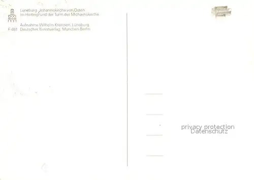 AK / Ansichtskarte Lueneburg Johanniskirche Turm Michaeliskirche Lueneburg
