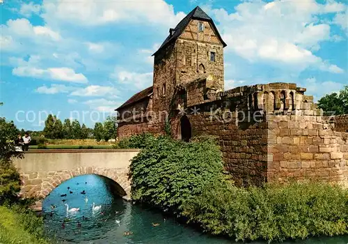AK / Ansichtskarte Bad_Vilbel Burg Wehrgraben Bad_Vilbel