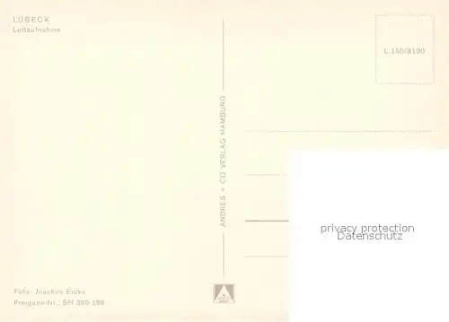 AK / Ansichtskarte Luebeck Fliegeraufnahme Luebeck