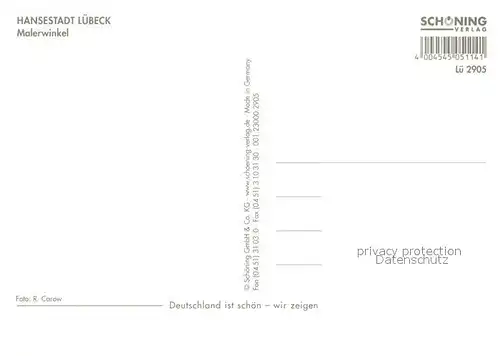 AK / Ansichtskarte Luebeck Malerwinkel Luebeck