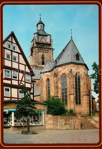 AK / Ansichtskarte Bad_Wildungen Evangelische Stadtkirche Bad_Wildungen