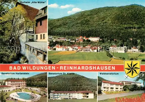 AK / Ansichtskarte Reinhardshausen Sanatorium Hartenstein Kienle Waldsanatorium Wassermuehle  Reinhardshausen