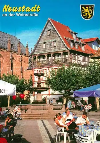 AK / Ansichtskarte Neustadt_Weinstrasse Marktplatz Neustadt_Weinstrasse