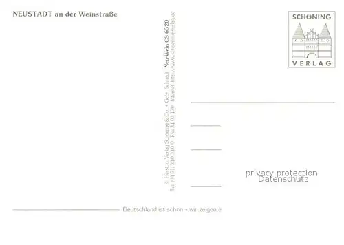 AK / Ansichtskarte Neustadt_Weinstrasse Fliegeraufnahme Neustadt_Weinstrasse