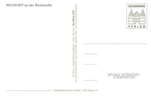 AK / Ansichtskarte Neustadt_Weinstrasse Rathaus Markt Hambacher Schloss Altstadt Neustadt_Weinstrasse