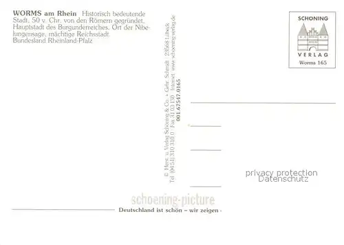 AK / Ansichtskarte Worms_Rhein Dom Denkmal Brunnen Lutherdenkmal Worms Rhein