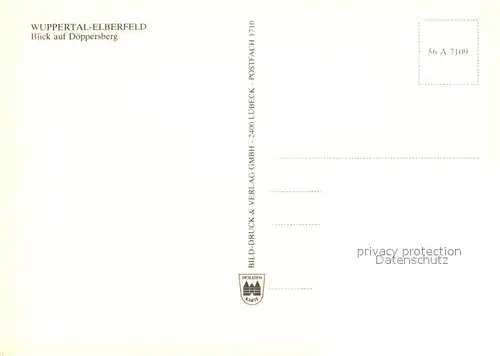 AK / Ansichtskarte Elberfeld_Wuppertal Schwebebahn Doeppersberg Elberfeld Wuppertal
