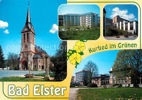 AK / Ansichtskarte Elster_Bad Kuranlagen Kirche  Elster_Bad