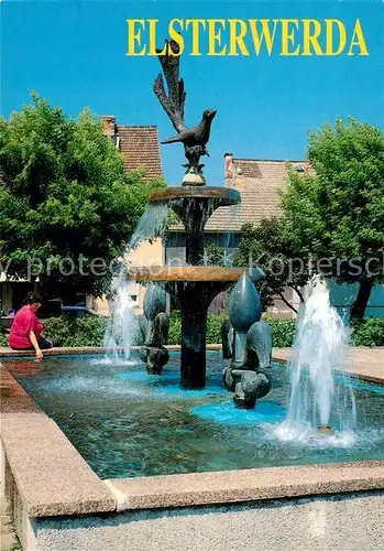 AK / Ansichtskarte Elsterwerda Elsterbrunnen Marktplatz Elsterwerda