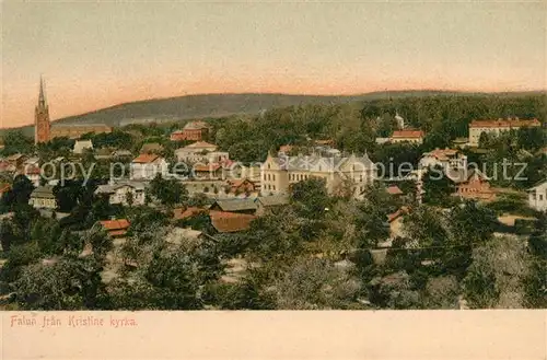 AK / Ansichtskarte Falun_Dalarnas_Lan Panorama Kristine kyrka Falun_Dalarnas_Lan