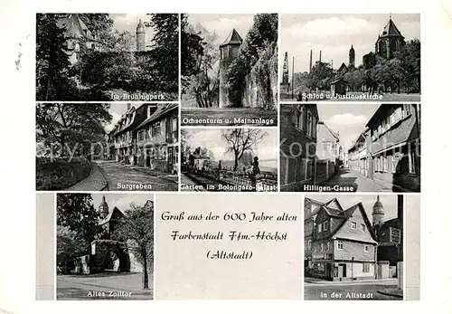 Hoechst_Main Hilligen Gasse Ochsenturm Altes Zolltor Burgraben  Hoechst_Main