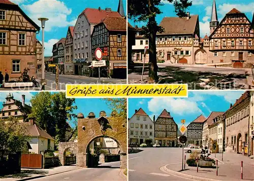 Muennerstadt Marktplatz Anger Joergentor  Muennerstadt