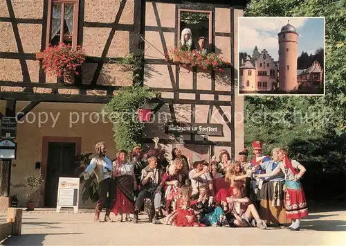 Mespelbrunn Freilichtauffuehrung Das Wirtshaus im Spessart  Mespelbrunn