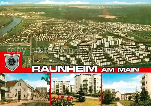 Raunheim Fliegeraufnahme Ortsansichten  Raunheim