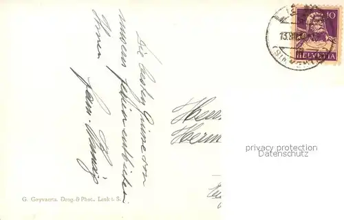 AK / Ansichtskarte Lenk_Simmental Wildhorn Lenk Simmental