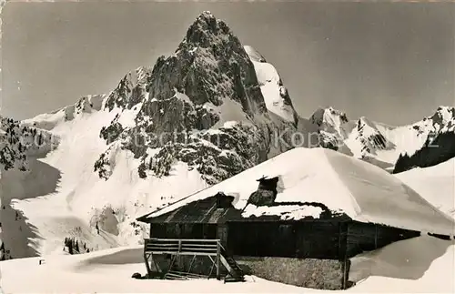 AK / Ansichtskarte Gummfluh Berghuette Gummfluh