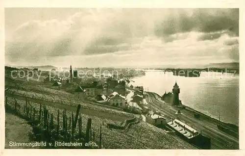 AK / Ansichtskarte Ruedesheim_Rhein  Ruedesheim Rhein