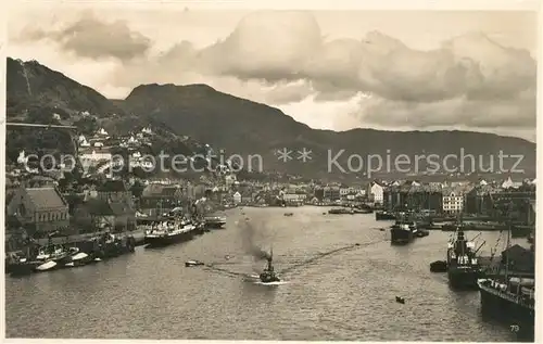 AK / Ansichtskarte Bergen_Norwegen Havnen Bergen Norwegen