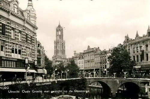 AK / Ansichtskarte Utrecht Gracht Domtoren Utrecht