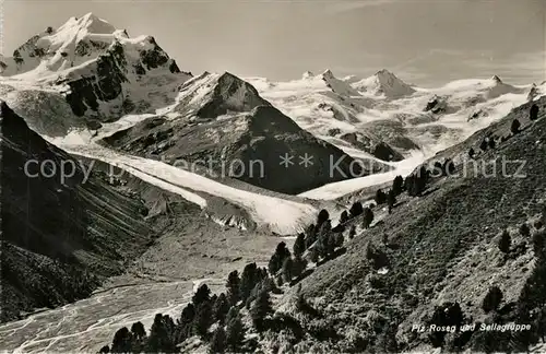 AK / Ansichtskarte Rosegtal Piz Roseg Sellagruppe Rosegtal