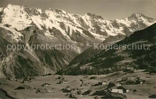 AK / Ansichtskarte Muerren_BE Blumental Mittaghorn  Muerren_BE