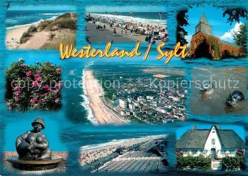 AK / Ansichtskarte Westerland_Sylt Strand Duenen Denkmal Westerland_Sylt