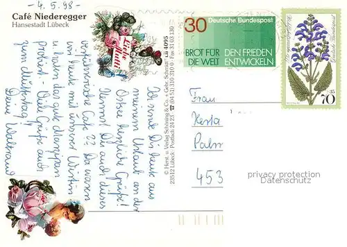 AK / Ansichtskarte Luebeck Cafe Niederegger Hansestadt Luebeck