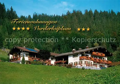 AK / Ansichtskarte Ramsau_Berchtesgaden Ferienwohnungen Vorderloiplsau Ramsau Berchtesgaden